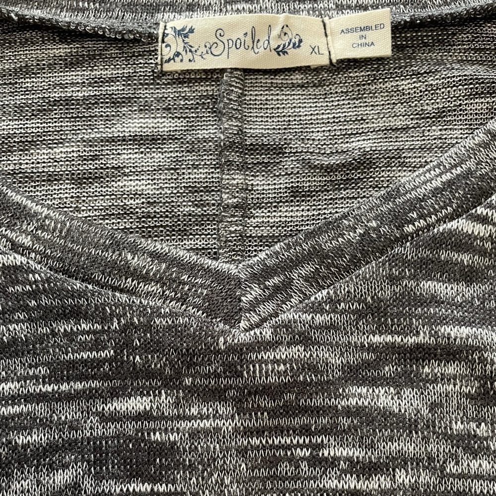 BOGO 🌸🌼 Lightweight NWOT Spoiled faux wrap sweater - Picture 4 of 8